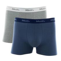 Kit com 2 Cuecas Boxer Mash 110.18 Plus Size Azul Jeans Escuro/Mescla. Kit com 2 Cuecas Boxer Mash 110.18 Plus Size Azul Jeans Escuro/Mescla.
