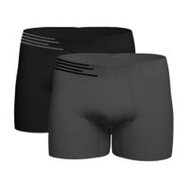 Kit Com 2 Cuecas Boxer Microfibra Up Underwear 436 Sortido - QLC SPORT
