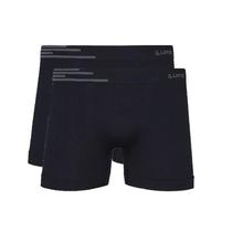 Kit Com 2 Cuecas Boxer Pretas Lupo 436-002 Kit Com 2 Cuecas Boxer Pretas Lupo 436-002