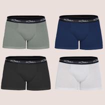 Kit Com 2 Cuecas Boxer Sem Costura Algodão Confortável Zorba Kit Com 2 Cuecas Boxer Sem Costura Algodão Confortável Zorba