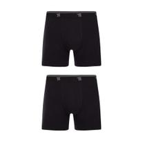 Kit com 2 Cuecas Boxer Trifil QE5326/5326 Cotton - Pretas Kit com 2 Cuecas Boxer Trifil QE5326/5326 Cotton - Pretas