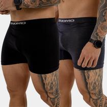 Kit com 2 Cuecas Duomo Boxer Masculina Microfibra Anatômica Conforto Diário