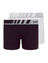 Kit com 2 Cuecas Infantil Boxer Lupinho 136-001