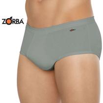 Kit Com 2 Cuecas Slip Normal Básica Zorba Masculina Adulto 100% Algodão