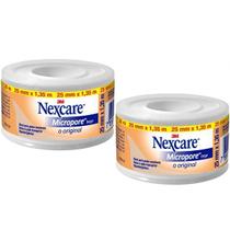 Kit com 2 Curativo Nexcare Micropore 25MM X 1,35M Bege