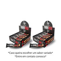 Kit com 2 Darkbar - Caixa com 8 unidades cada - Barra de proteína com 90g - Darkness