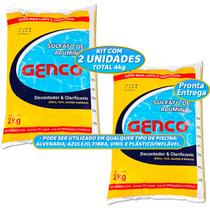 Kit com 2 Decantador e Clarificante Genco Sulfato de Alumínio Para Tratamento de Piscinas Kit com 2 Decantador e Clarificante Genco Sulfato de Alumínio Para Tratamento de Piscinas