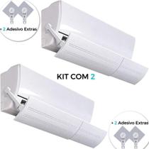 Kit Com 2 Defletor Para Ar Condicionado Split Ajustável até 106cm