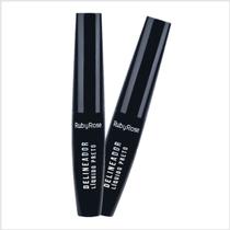 Kit com 2 delineador liquido preto hb8406n rubyrose