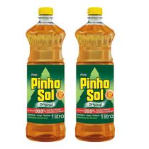 Kit com 2 Desinfetante Pinho Sol Original 1L Cada Kit com 2 Desinfetante Pinho Sol Original 1L Cada