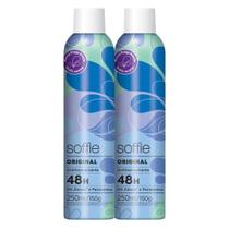 Kit com 2 - Desodorante Antitranspirante Soffie Original Aerosol