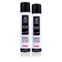 Kit com 2 desodorantes Íntimo masculino spray dermatologicamente testado 100 ml cada