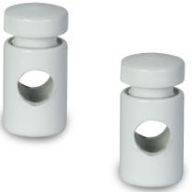 Kit Com 2 Desviador De Cabo Para Pendentes Lustre Branco