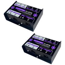 Kit com 2 Direct Box com 2 canais Passivo DI-2PS - Waldman