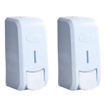 Kit com 2 Dispensadores Suporte Porta Sabonete Líquido ou Álcool em Gel Nobre New Classic Kit com 2 Dispensadores Suporte Porta Sabonete Líquido ou Álcool em Gel Nobre New Classic