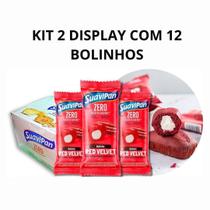 Kit Com 2 Display De Bolinho Suavipan Redvelvet Com 12 X40G