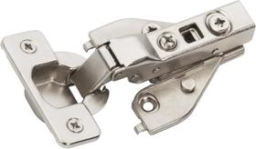 Kit com 2 dobradiças de armário Amerock com sobreposição de 13 mm e fechamento automático Kit com 2 dobradiças de armário Amerock com sobreposição de 13 mm e fechamento automático