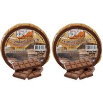 Kit com 2 Doce de Leite com Chocolate Fondant Mineiro em Tablete 300g Doces Pé da Serra