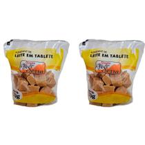 Kit com 2 Doce de Leite Mineiro Puro em Cubinhos 200g Doces Pé da Serra