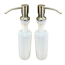 Kit com 2 dosador dispenser detergente 500ml dotec cromado