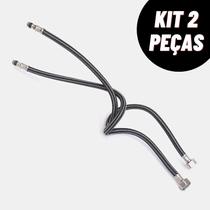 kit com 2 Engate Flexível 60cm para Torneira Monocomando Quente e Frio Kit Engate kit com 2 Engate Flexível 60cm para Torneira Monocomando Quente e Frio Kit Engate
