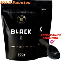Kit Com 2 Erva Mate Tereré 500g Black Erva Chá de Qualidade Premium Erva Mate Gourmet Selecionada