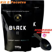 Kit Com 2 Erva Mate Tereré 500g Black Erva Chá de Qualidade Premium Erva Mate Gourmet Selecionada