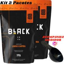 Kit Com 2 Erva Mate Tereré 500g Black Erva Chá de Qualidade Premium Erva Mate Gourmet Selecionada
