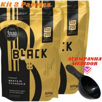 Kit Com 2 Erva Mate Tereré 500g Black Erva Chá de Qualidade Premium Erva Mate Gourmet Selecionada