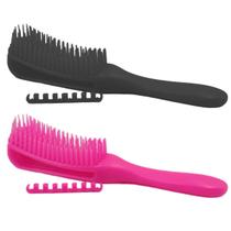 Kit com 2 Escova Polvo Para Cabelos Ondulados Cacheados