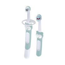 Kit com 2 Escovas de Dentes MAM Learn to Brush Verde Kit com 2 Escovas de Dentes MAM Learn to Brush Verde