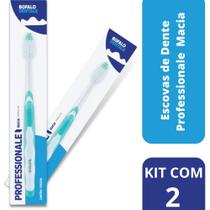 Kit com 2 Escovas Dentais Professionale Macia Búfalo Dentale