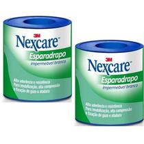 Kit com 2 Esparadrapo Impermeavel Nexcare Branco 50MM X 3M