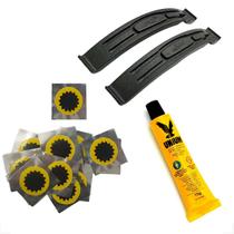 Kit Com 2 Espatulas Nylon Bike Cola Unium 20 Remendos Kit Com 2 Espatulas Nylon Bike Cola Unium 20 Remendos