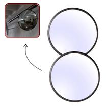 Kit Com 2 Espelhos Convexo Segurança Retrovisor 50cm - Preto