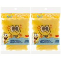 Kit com 2 Esponja de Banho BOB Esponja Ponjita