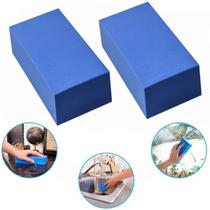 Kit com 2 Esponja em Espuma de Pva Ultra Absorvente Banho Lavar Carros Motos Vidros e Pias Limpeza em Geral