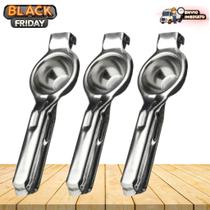 Kit com 2 Espremedores de Limão Manual em Aço Inoxidável - 20cm - Multiuso para Casa, Cozinha, Bar e