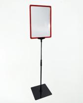 Kit com 2 Expositor de Cartaz A4 com Pedestal de Regulagem de Altura