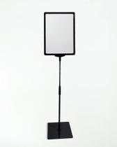 Kit com 2 Expositor de Cartaz A4 com Pedestal de Regulagem de Altura