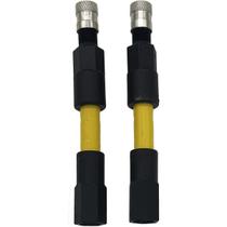 Kit com 2 extensões de válvula flexíveis e duráveis de 85 mm Kit com 2 extensões de válvula flexíveis e duráveis de 85 mm