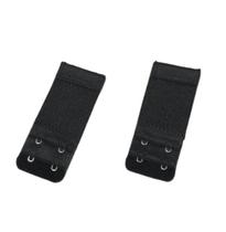 Kit com 2 extensores de Sutiã, Preto com Elástico. Kit com Extensor que aumenta largura do Soutien.