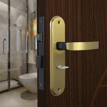 Kit com 2 Fechaduras Banheiro e Externa Espelho Aço 40mm Torino Mgm