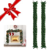 Kit Com 2 Festão Flexivel Verde Arranjo Decoração Natalina