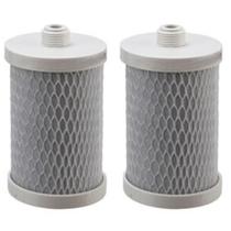 Kit com 2 Filtro Refil HDF 200 Carbon Block ROSCÁVEL Para Aquaplus 200, EF Polifil 200, Planeta Água Fit 200, Aqualar 3M AP 200 e outros