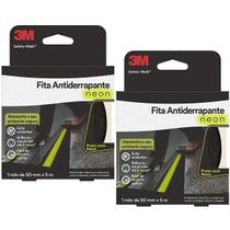 Kit com 2 Fita Antiderrapante Safety WALK Neon 50MM X 5M