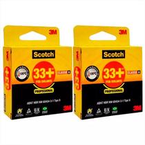 Kit com 2 Fita Isolante 3M SCOTCH 33+ 19MM X 5M