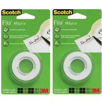 Kit com 2 Fita Magica 12MM X 20M 3M