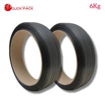 Kit com 2 fita PP 13mm 6Kg 650m