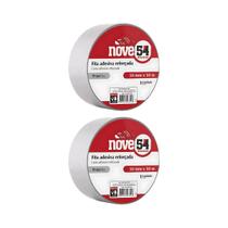 Kit com 2 Fita Reforçada Silver Tape 50mmx10m Prata-Nove54